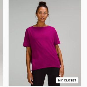 Back in Action Short Sleeve Shirt  Magenta Purple